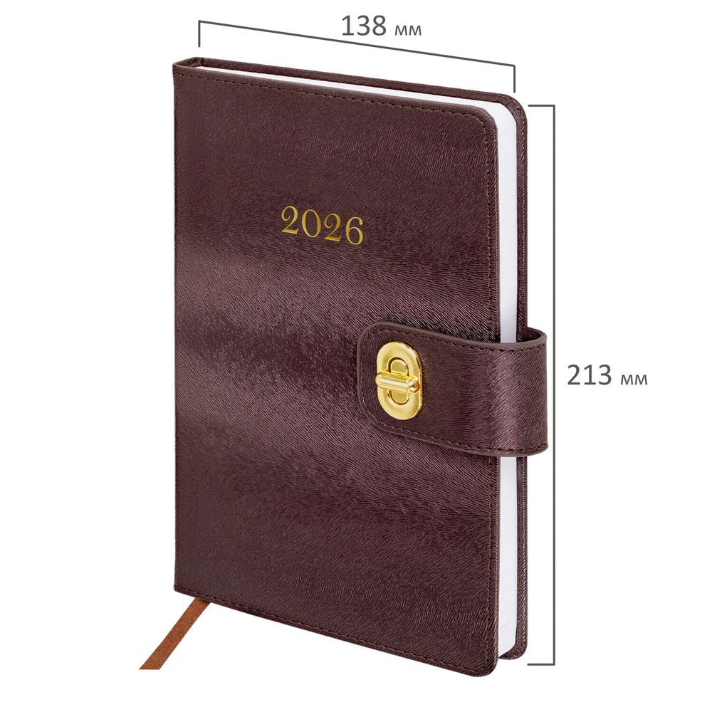 Ежедневник датированный А5 BRAUBERG "Elegant" бордовый (117367) 2