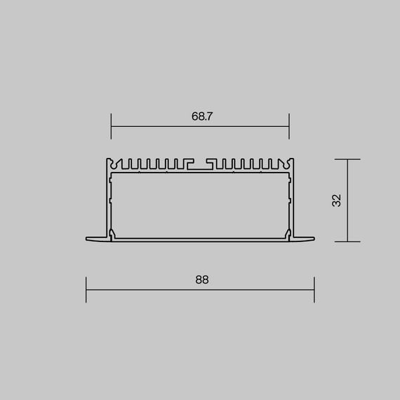 Алюминиевый профиль Maytoni Led Strip ALM-8832-S-2M 632007