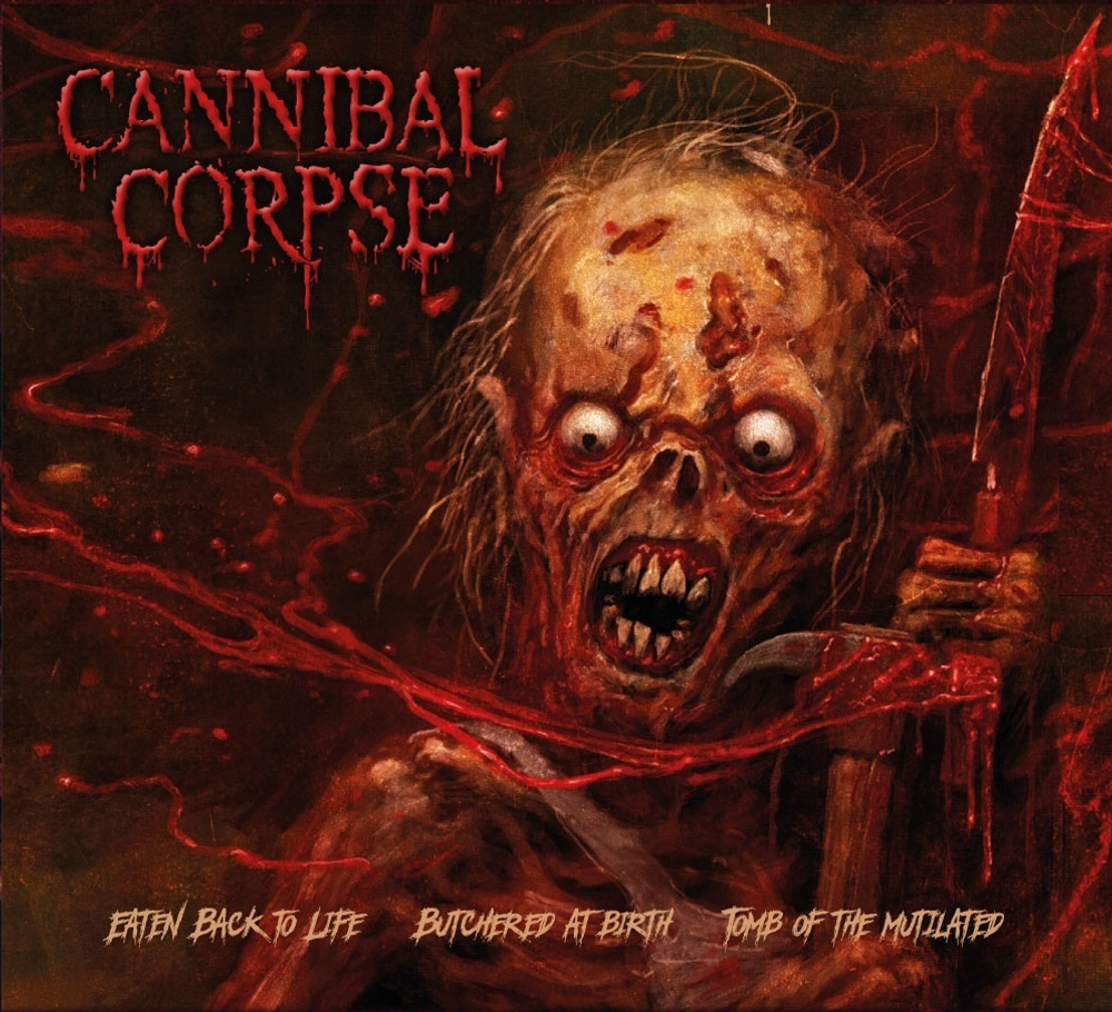 CANNIBAL CORPSE - Eaten Back to Life/Butchered at Birth/Tomb of the Mutilated BOX 3CD, музыкальный компакт диск, death metal