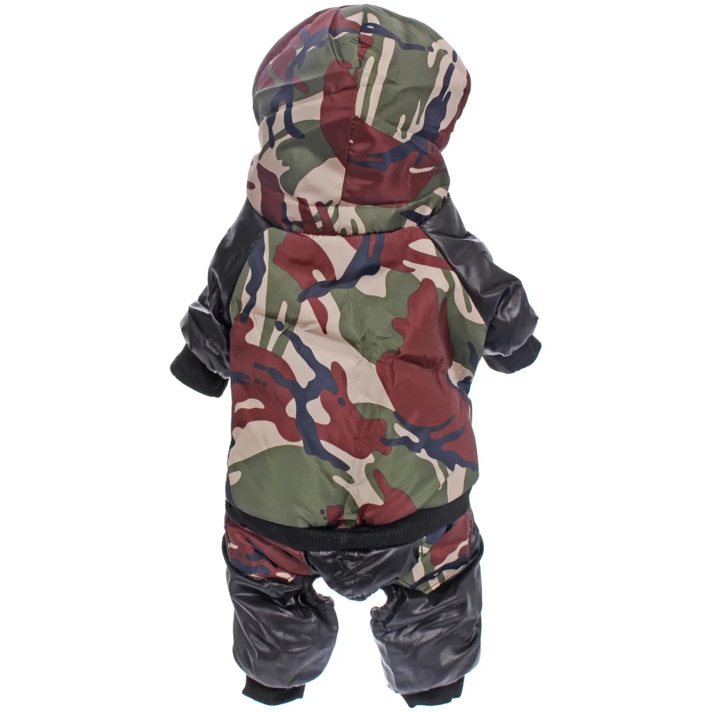 Комбинезон зимний для собак мелких и средних пород «BRO Style», камуфляж, р L