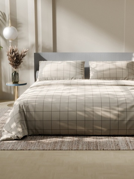 Постельное бельё 1.5-спальное «Этель. Клетка», бязь