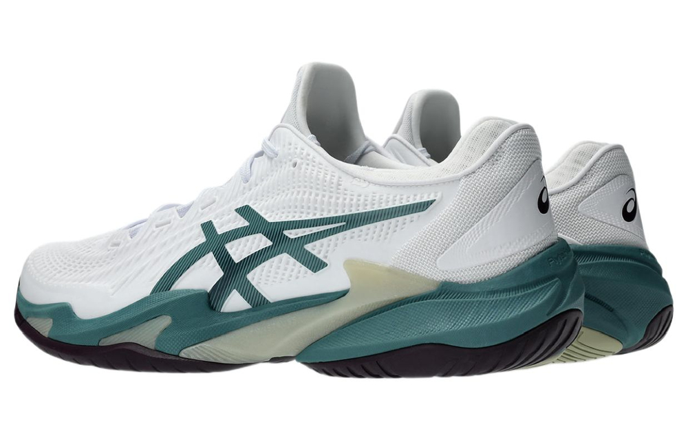 Мужские кроссовки теннисные Asics Court FF 3 - white/foggy teal