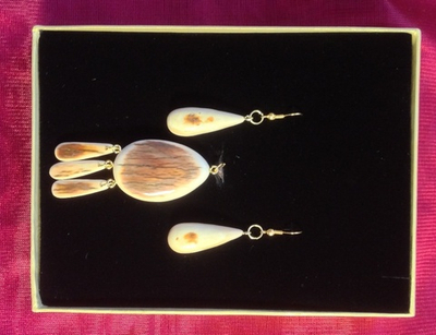 Капля вечности, гарнитур, подвеска и серьги