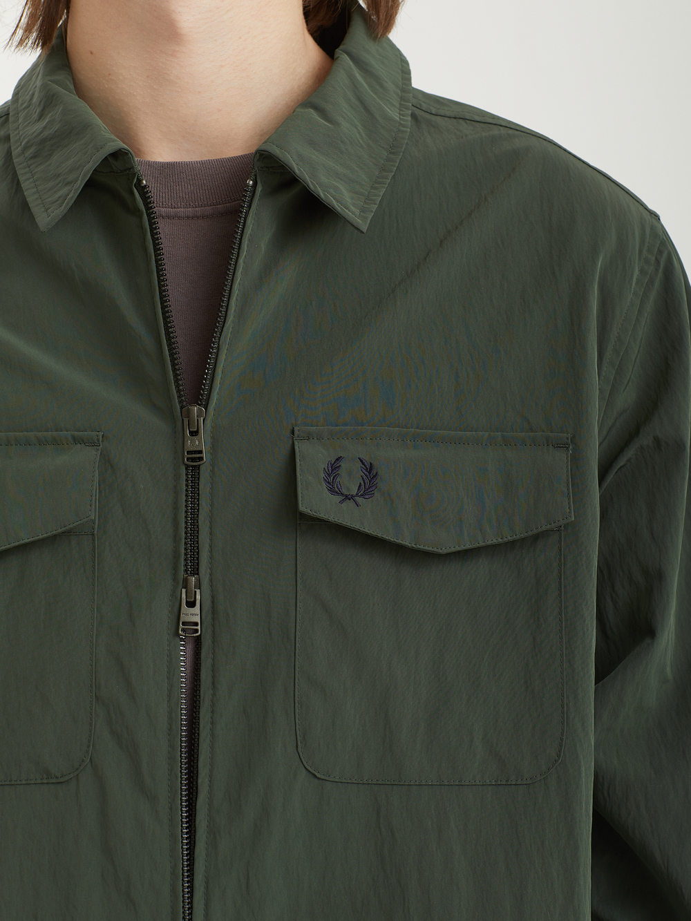 Мужская Рубашка Zip Through