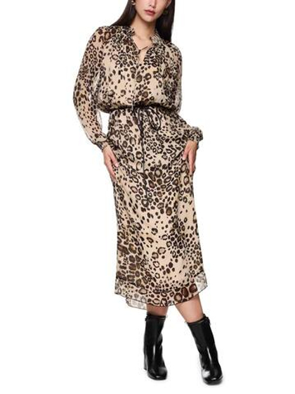 Marc Cain Платье из вискозы с акцентом на талии