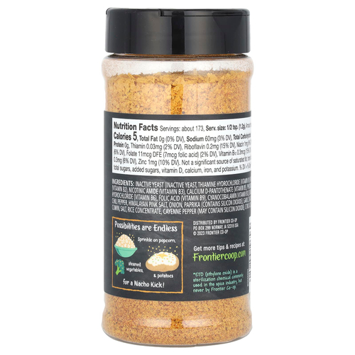 Frontier Co-op, Пищевые дрожжи премиум-класса, специя начо, 7,3 унции (207 г)