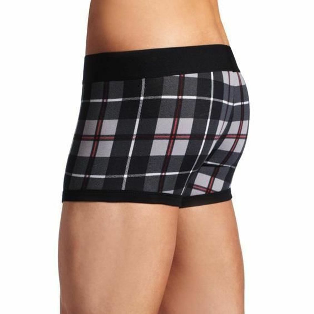 Мужские трусы боксеры серые в клетку PAPI