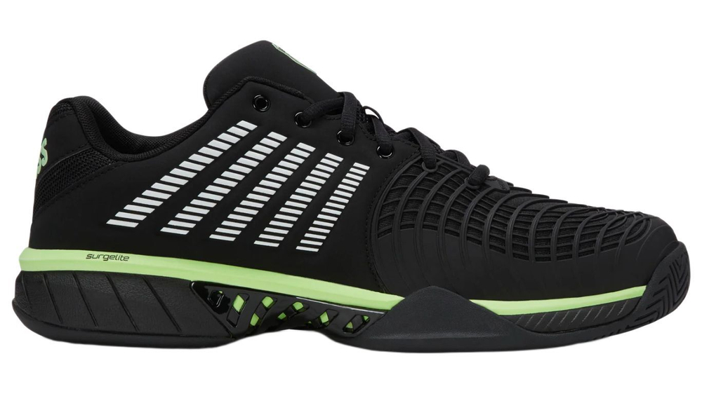 Мужские теннисные кроссовки K-Swiss Express Light 3 - black/soft neon green