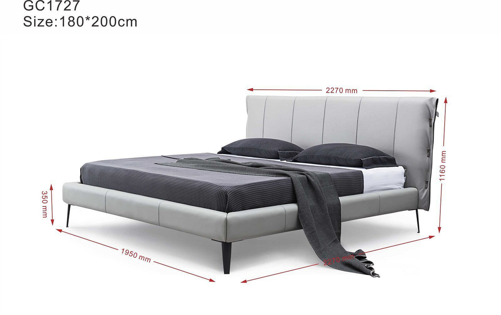 Кровать 1727 бежевая