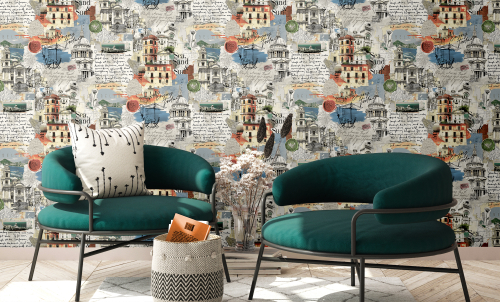 588444 Ateliero Italia Обои горяч. тиснение 1,06х10 м