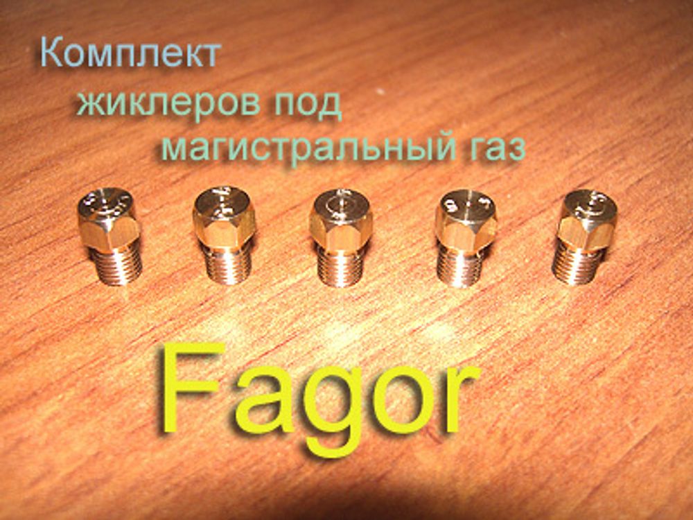 Жиклеры под магистральный (природный) газ для газовой плиты Fagor