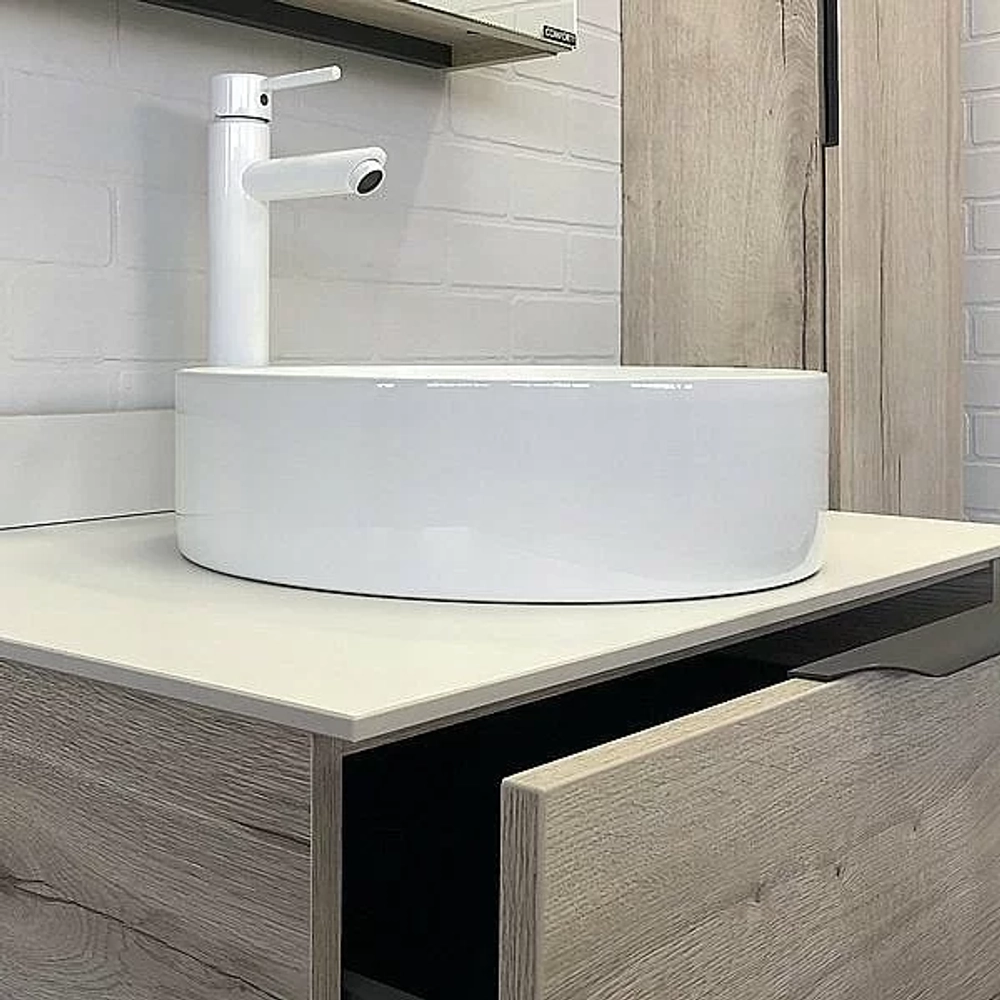 Тумба с раковиной Comforty Порто 00-00009321 75 дуб дымчатый