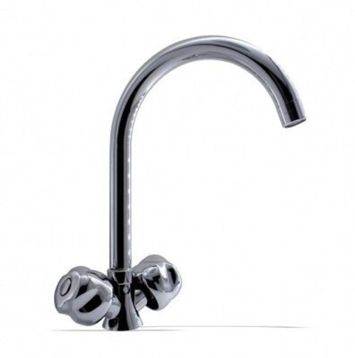 Смеситель для кухни 440мм Даменто Венто 1/2 керамика, хром, излив