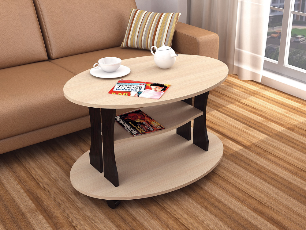 Столик журнальный Консул-1, дуб молочный