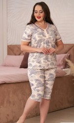 Пижама жен. б/в брид+футб 5623