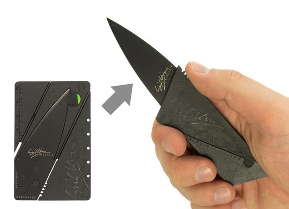 Портативный острый и компактый нож-кредитка CardSharp 2