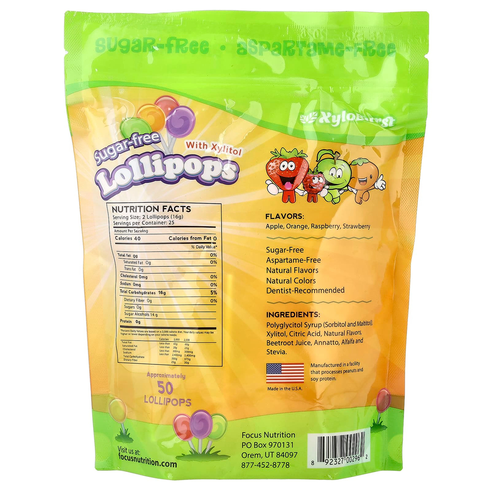 Xyloburst, Леденцы без сахара, Разные вкусы, 50 леденцов (18,6 унц.)