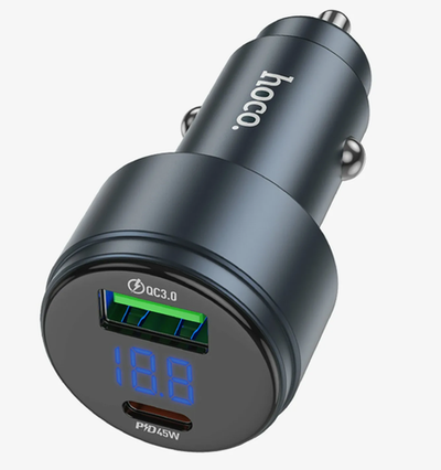 АЗУ HOCO Z57B Glorious 63W dual-port  Metal gray