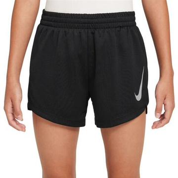 Шорты для мальчика теннисные Nike Boys Dri-FIT Multi Split - черный/черный/серебристый со светоотражающим эффектом