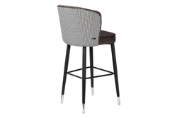 Стул барный Garda Decor серо-коричневый