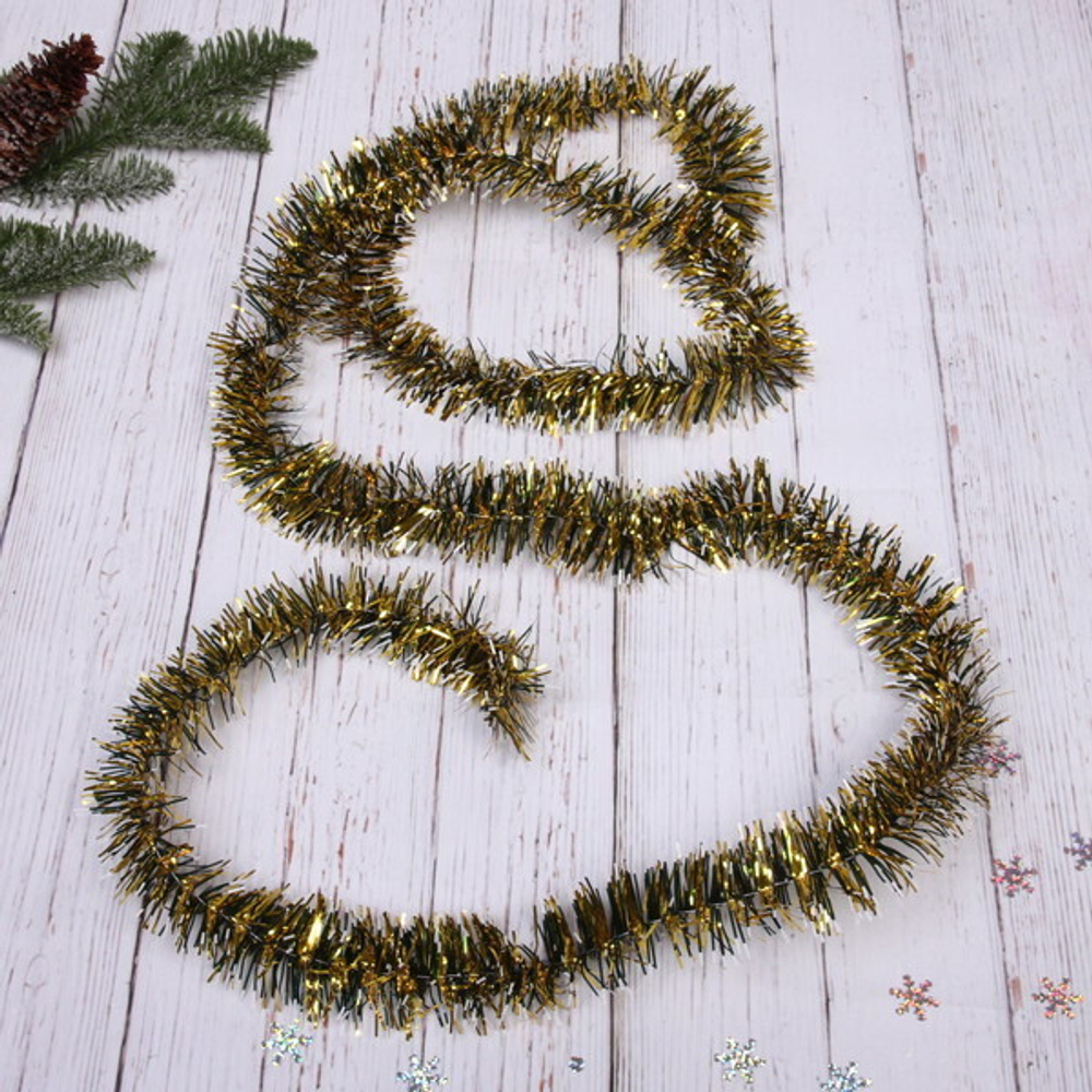 Мишура 2 м 5 см «Метелица», Золото