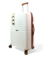 Большой чемодан Bon-Voyage PP Wave, Белый, L