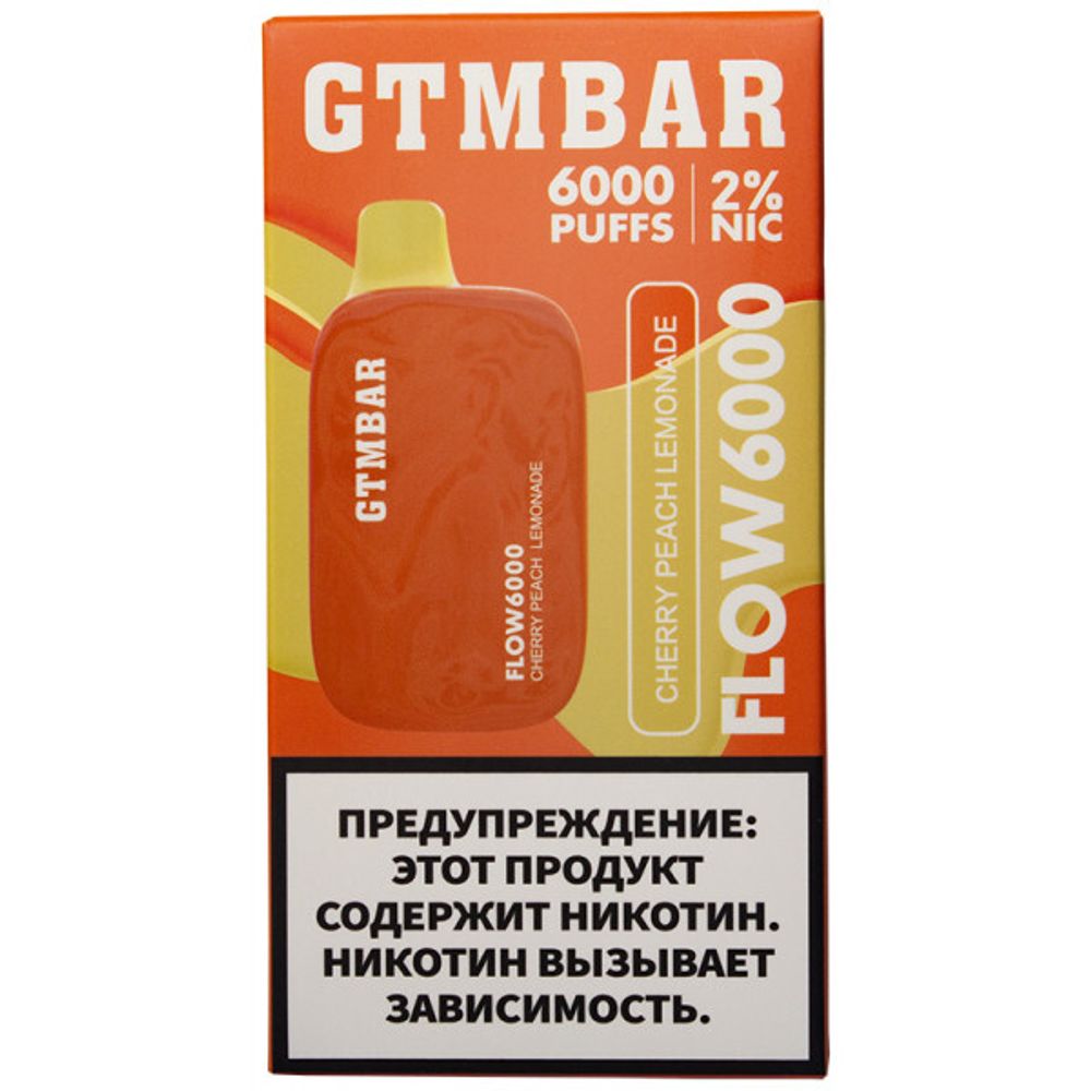 М. GTM BAR Flow 6к Cherry Peach Lemonade (Лимонад с вишней и персиком)
