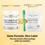 California Gold Nutrition, гидролизованные пептиды морского коллагена, без добавок, 500 г (17,64 унции)