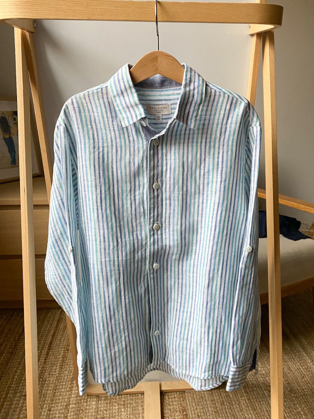 Льняная рубашка Cashmirino