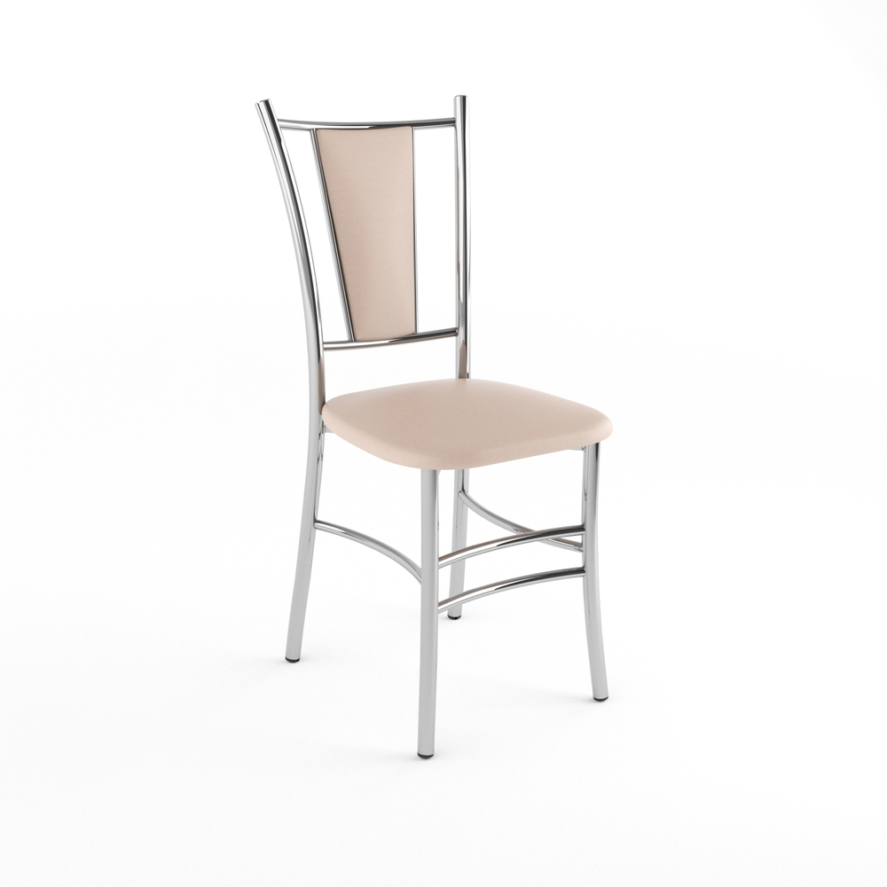 Стул Марсель Бежевый 120 / Хром
