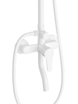 Душевая стойка DIWO Орёл DW-ORL75WH белая