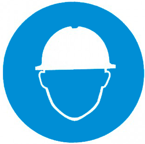 M02 "Работать в защитной каске"