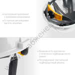 ЗУБР текстильный амортизатор, храповый механизм регулировки, универсальное крепление для наушников и щитков, защитная каска (11094-2)