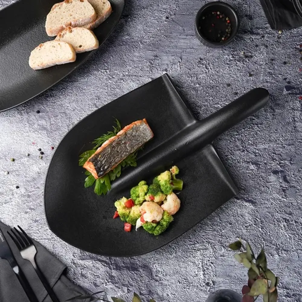 Блюдо "Лопата" 40*23*3,5 см черное Black Raw Stellar P.L. Proff Cuisine [1]