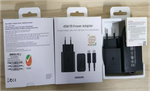 Samsung Original Power Adapter 45W PD Compact Design+Cable USB-C to USB-C (5A/1.8m)(EP-T4510)