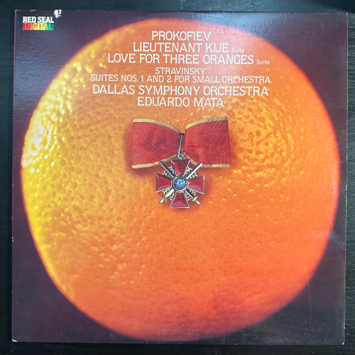 Прокофьев - Сюиты Поручик Киже, Любовь к трем апельсинам / Стравинский - Сюиты №№ 1 и 2 для малого оркестра (США 1984г.)