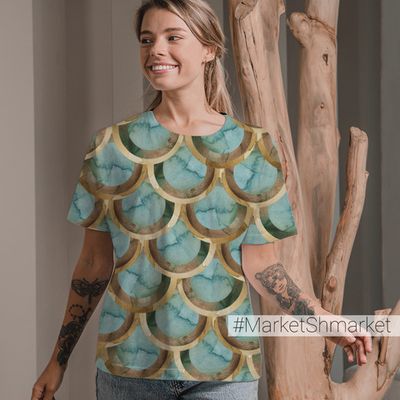 Футболка женская стандарт с принтом 