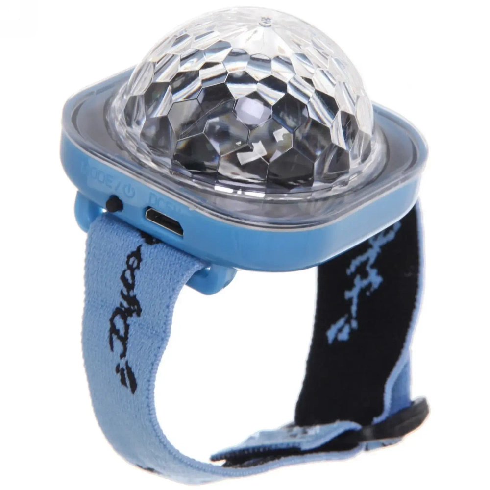 Диско-шар Dancer» с ремешком на руку, авторежим, датчик звука (в комплекте с присоской), RGB