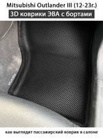 передние эва коврики в салон авто для Mitsubishi outlander III 12-23г. от supervip