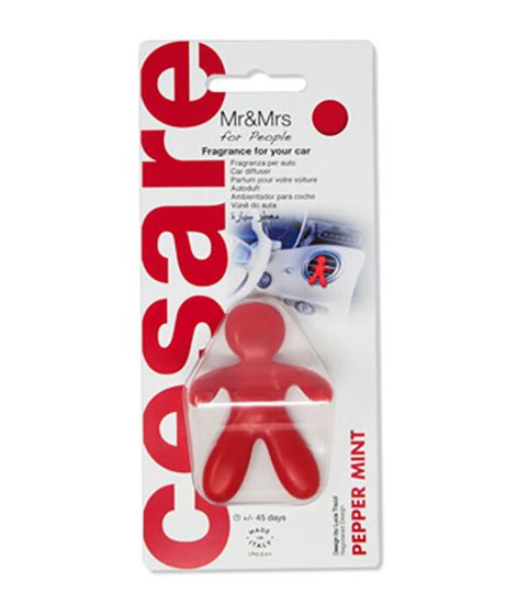Ароматизатор для автомобиля Cesare Перечная мята (красный) в блистере, Mr&Mrs Fragrance
