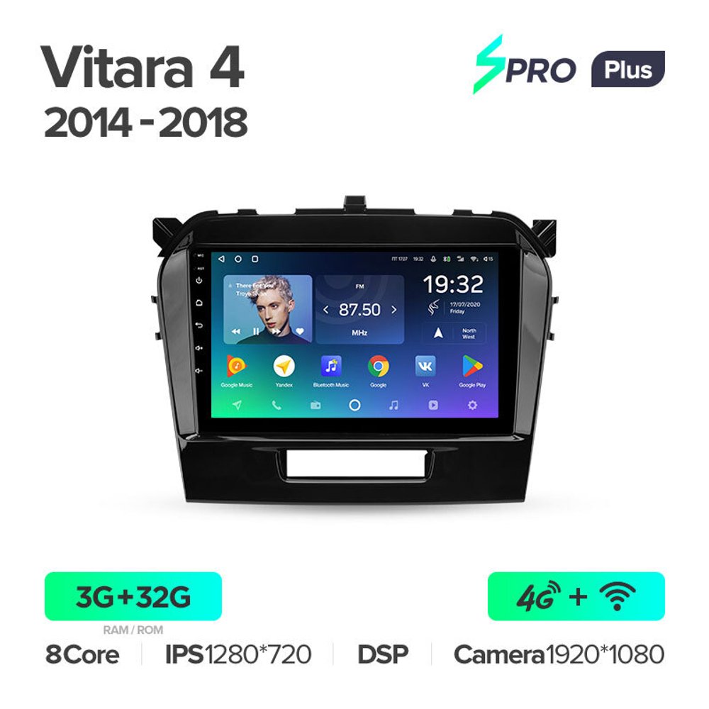 Teyes SPRO Plus 9" для Suzuki Vitara 2014-2018