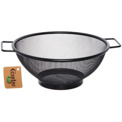 Сито металлическое «Black» 22см с ручками