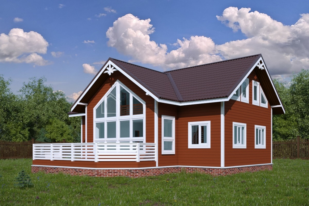 Каркас дома 12 x 14 м