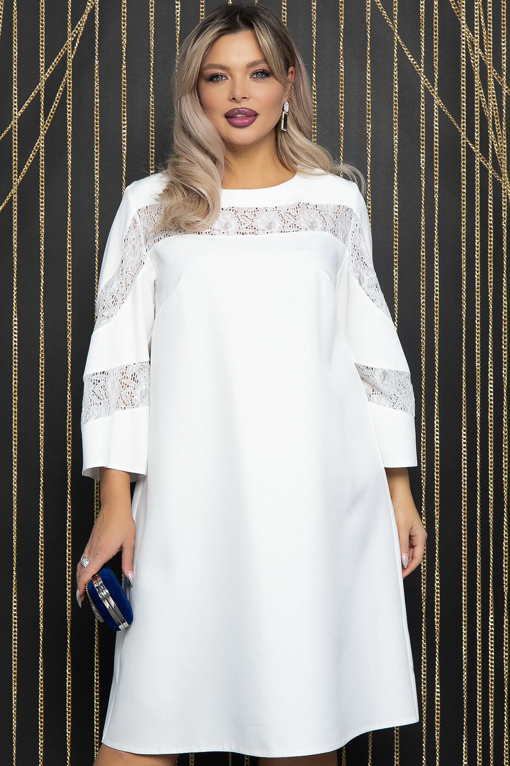 Платье с кружевом Роскошный выход (айвори) П14400-13М LT Collection