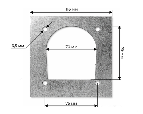 Пластина для кольца крепления груза прицепа Тема
