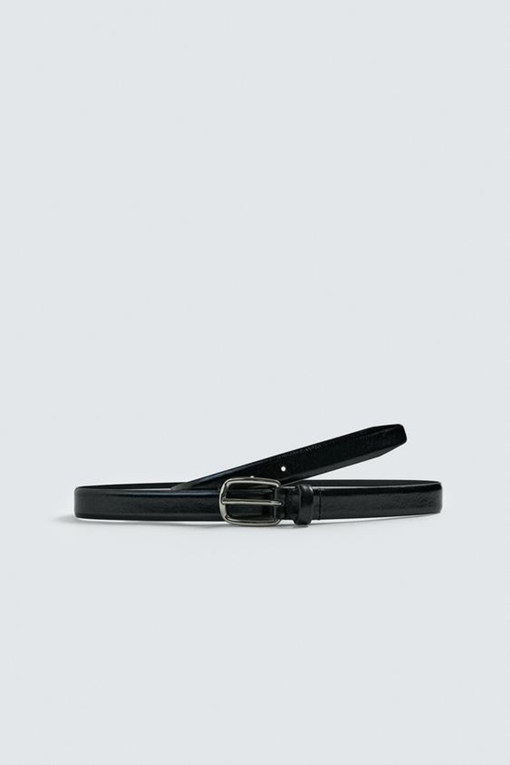 ZARA X AARON LEVINE КОЖАНЫЙ РЕМЕНЬ, ЧЕРНЫЙ