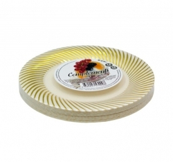 Тарелка Complement пласт. с зол.d=180/12 шт