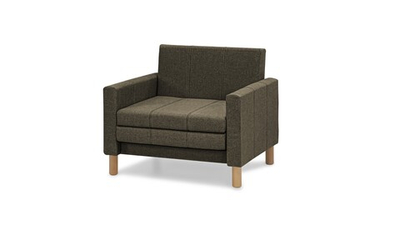 Кресло-кровать Уют Лайт Strong 06 95*84*82 см, Черный Рогожка Выкатной Фиеста