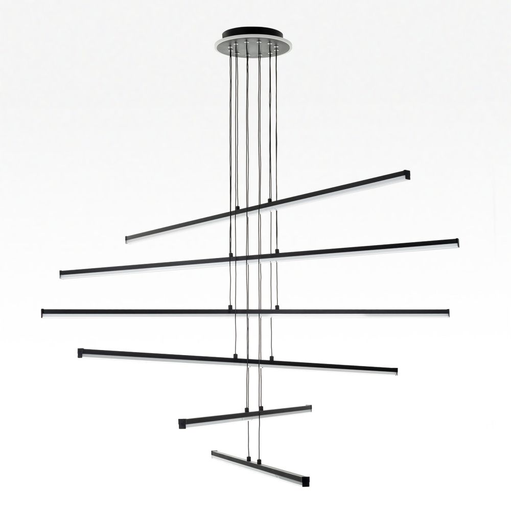 Citilux Trent CL203761 LED Люстра подвесная с пультом Чёрная