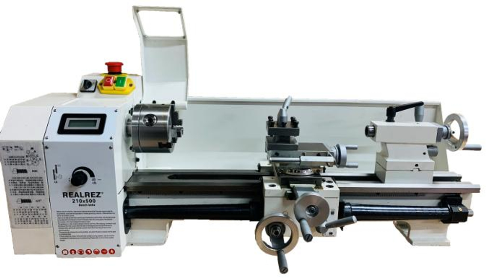 Токарно-винторезный станок REALREZ 210X500 220V (БЕЗ СТОЛА)